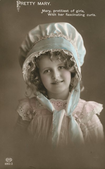 Mary, prettiest of girls, with her fascinating curls by English Photographer